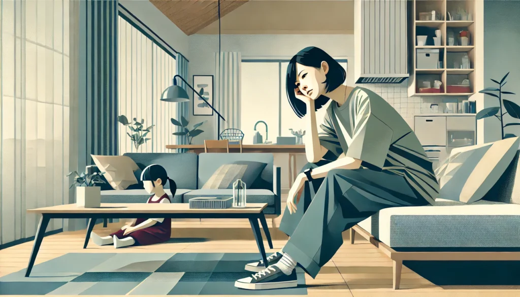 疲れが取れない女性